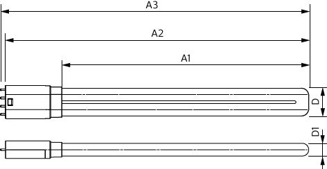 Philips CorePro LED PLL 16.5W 3000K 2000 lumen 2G11 4P EM netspændings retrofit lampe, 220-240V ikke-dæmpbar