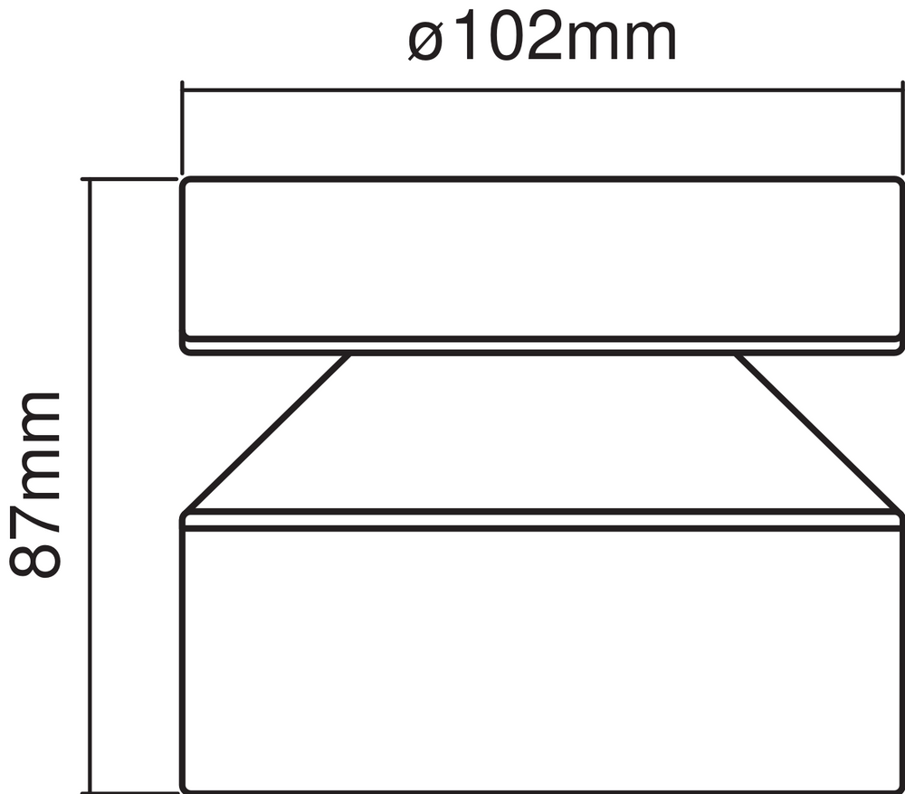Ledvance ENDURA Style Cylinder Udendørs LED Loftlampe 6W 3000K IP44 Rustfrit Stål