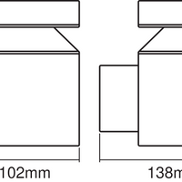 Ledvance ENDURA Style Cylinder Wall LED Light 6W 3000K IP44 Stainless Steel Outdoor Surface Mounted