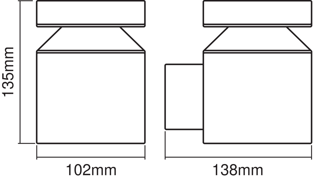 Ledvance ENDURA Style Cylinder Wall LED Light 6W 3000K IP44 Stainless Steel Outdoor Surface Mounted