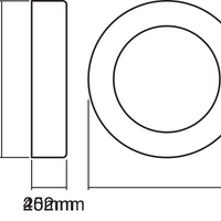 Ledvance ENDURA Style Ring LED wall and ceiling light 13.5W 3000K 480 lumens Dark Gray IP44 IK07