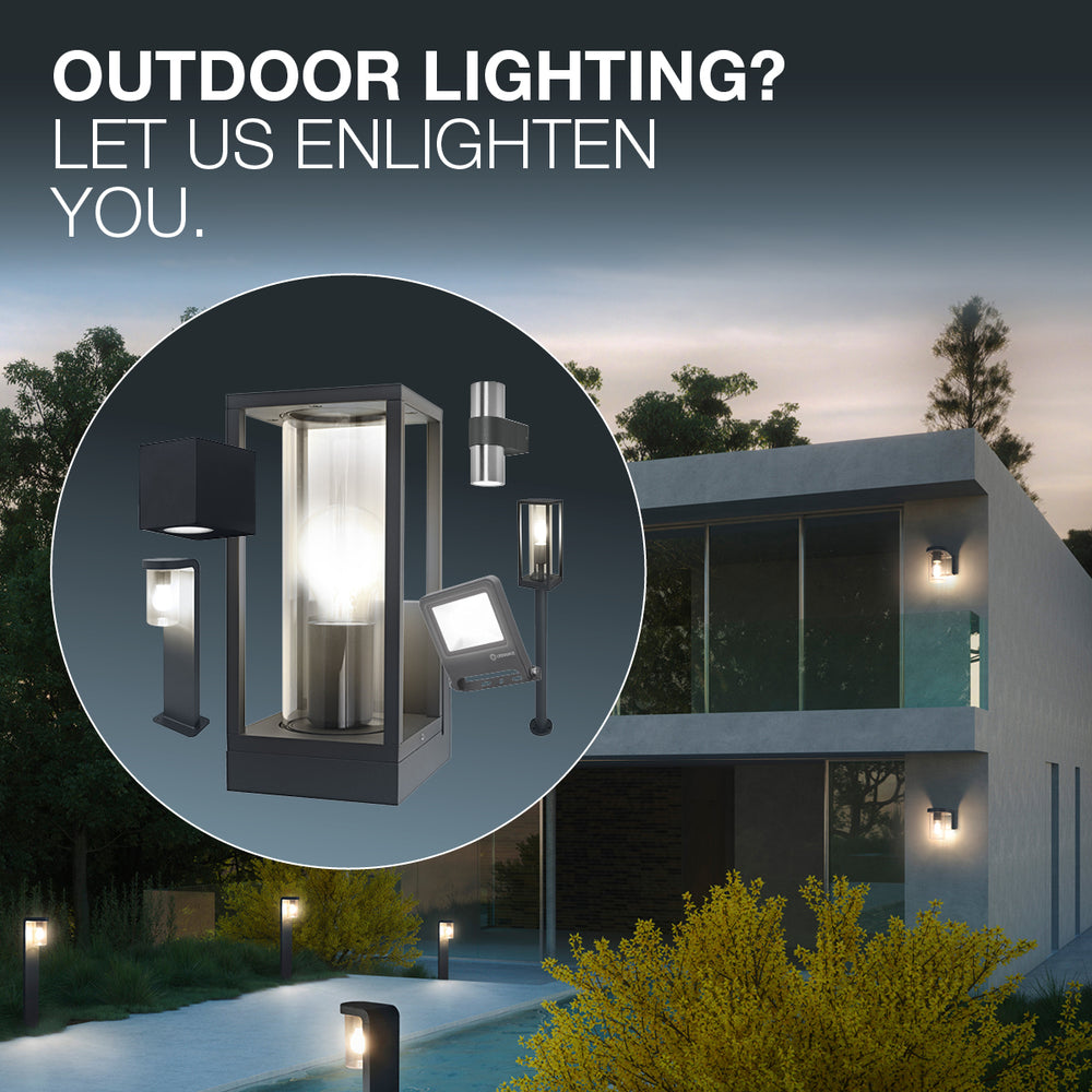 Ledvance ENDURA Style Square LED Væglampe 13.5W 3000K 220-240V IP44 IK07 Hvid Udendørs Overflademonteret