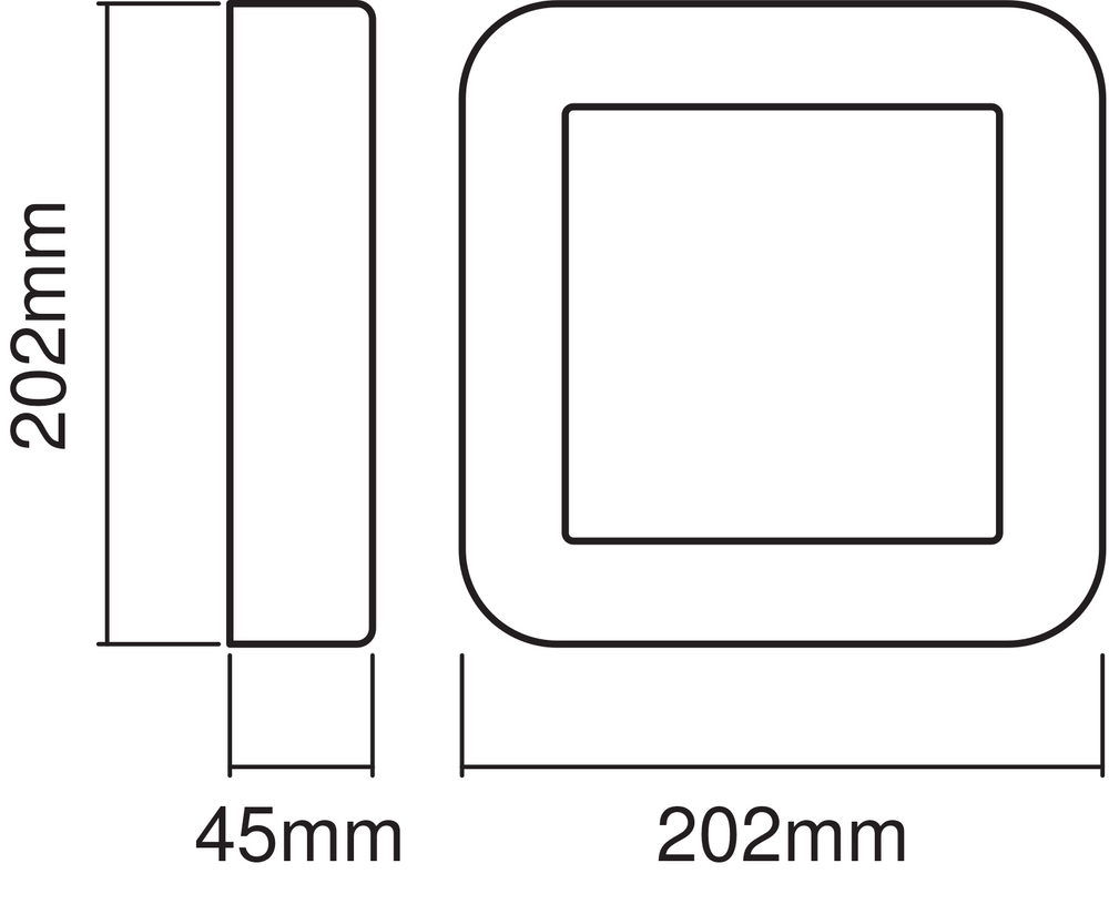 Ledvance ENDURA Style Square LED Væglampe 13.5W 3000K 220-240V IP44 IK07 Hvid Udendørs Overflademonteret