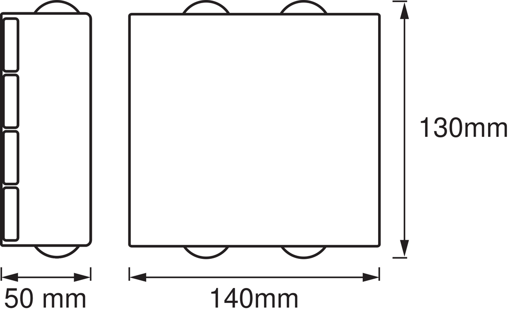 Ledvance ENDURA Style UpDown Deco II LED væglampe 11W 3000K Mørkegrå IP44 udendørsbelysning