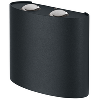 Ledvance ENDURA Style UpDown Deco II LED væglampe 11W 3000K Mørkegrå IP44 udendørsbelysning