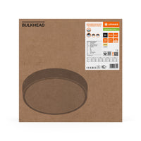 Ledvance LED Skotlampe Rund 300mm 17W IP65 IK10 2270 lumen 3000K 4000K Sort Overflademonteret Udendørs Lampe