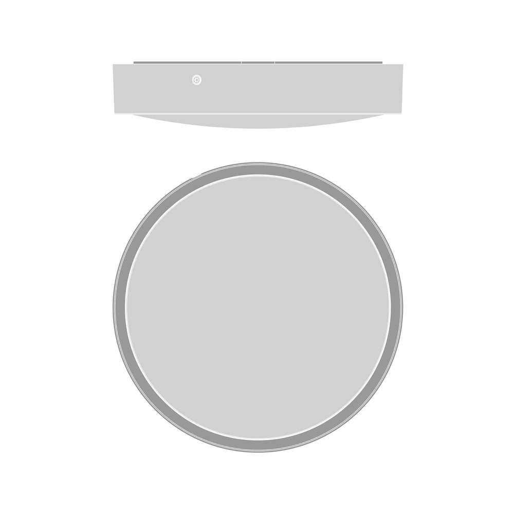 Ledvance LED Skotlampe Rund 300mm 17W IP65 IK10 2270 lumen 3000K 4000K Sort Overflademonteret Udendørs Lampe
