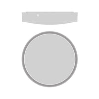 Ledvance LED Skotlampe Rund 300mm 17W IP65 IK10 2270 lumen 3000K 4000K Sort Overflademonteret Udendørs Lampe