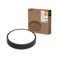 Ledvance LED Skotlampe Rund 300mm 17W IP65 IK10 2270 lumen 3000K 4000K Sort Overflademonteret Udendørs Lampe