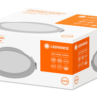 Ledvance LED downlight 200mm 20W/25W/30W 3000K/4000K 2400-3600 lumens CRI 90 IP44/IP20 White aluminum