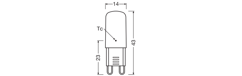 Ledvance LED G9 Stiftpære 2.6W 4000K Klar 320 lumen 220-240V 300° Ikke dæmpbar Kold Hvid