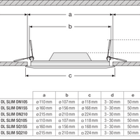 Ledvance LED slank firkantet downlight 12W 6500K 1020 lumen indbygget Hvid IP20 169x169mm