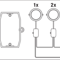 Ledvance LED slank firkantet downlight 12W 6500K 1020 lumen indbygget Hvid IP20 169x169mm