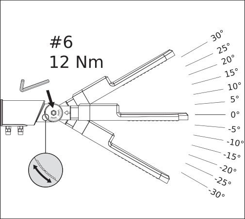 Ledvance LED gadelampe 30W 6500K 4050 lumen IP66 IK08 Grå, aluminiumsarmatur, mastemonteret udendørsbelysning
