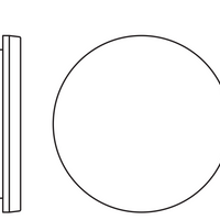 Ledvance LED overflade flad rund loft væglampe 19W 2660 lumen 3000K 4000K IP54 IK08 Hvid