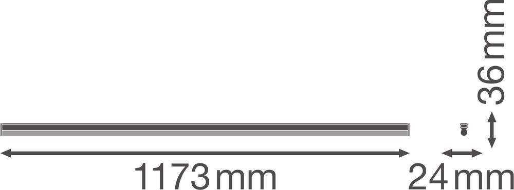 Ledvance LINEAR Kompakt High Output LED Overfladelys 20W 3000K 2000 lumen Hvid IP20 1173mm