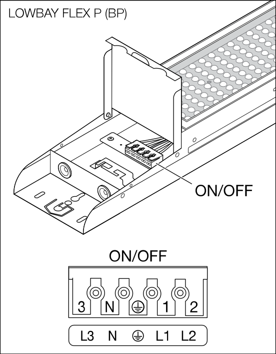 Ledvance LOW BAY FLEX 1200 P LED high bay lys, 73W, 11300 lumen, 4000K, 155lm/W effektivitet