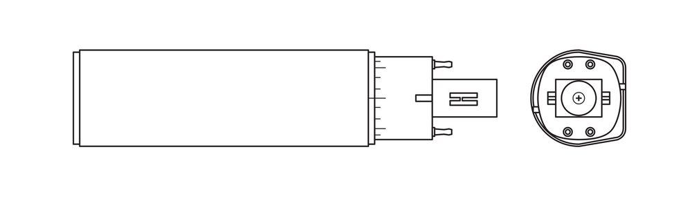 Ledvance OSRAM DULUX LED G24Q-2 7W 4000K køligt hvid retrofit lampe, 770 lumen, IP20, 220-240V, drejelig sokkel