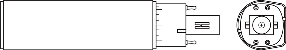 Ledvance OSRAM DULUX LED G24Q-2 7W 4000K køligt hvid retrofit lampe, 770 lumen, IP20, 220-240V, drejelig sokkel