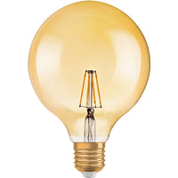 Ledvance Vintage 1906 LED Globe 6.5W E27 2400K Guld Glas Pære 720 lumen 220-240V IP20 124mm