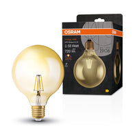 Ledvance Vintage 1906 LED Globe 6.5W E27 2400K Guld Glas Pære 720 lumen 220-240V IP20 124mm