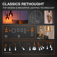 Ledvance Vintage 1906 LED Globe E27 Dimmable 6.5W 2400K Gold 725 lumens IP20 Glass Finish