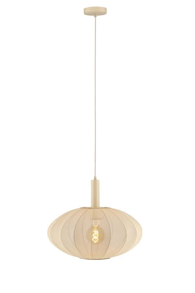 Lucide CORINA LED pendel Ø50cm, E27, dæmpbar, 40W, 230V, justerbar højde, creme moderne design