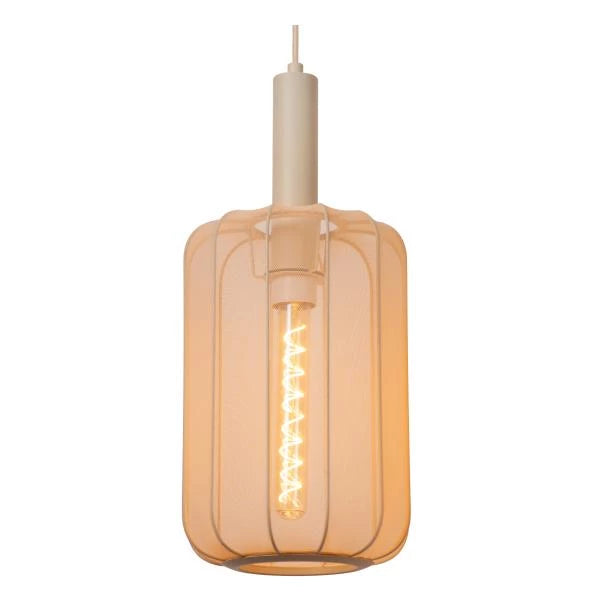 Lucide CORINA LED table lamp, 3xE27, dimmable, adjustable fabric shade, 185cm cream indoor lighting