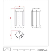 Lucide LED ceiling light E27 220-240V IP20 50W 80-89 CRI