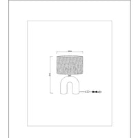 Lucide LED bordlampe Ronda med E27 fatning, rattanskjerm, keramisk base, 28x28x45cm Hvid til indendørs brug