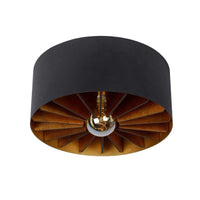 Lucide zidane loftlampe Ø40 cm 1xE27 sort LED uden dæmpning