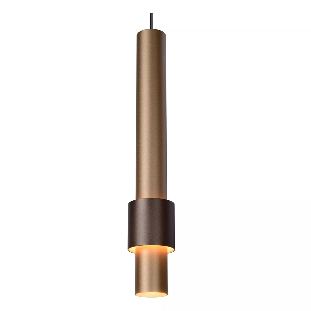 Lucide margary LED pendant light 3x4W 2700K coffee 28cm dimmable