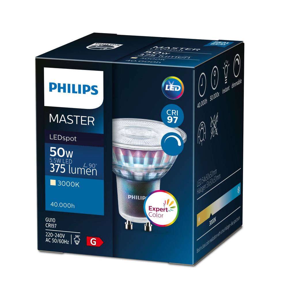 Philips MASTER LEDspot ExpertColor AR111 G53 10.8W 2700K 600 lumen 40° dæmpbar varm hvid