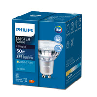 Philips LED spot GU10 4.8W 2700K 355 lumen 36° dæmpbar 220-240V CRI90 Varm Hvid