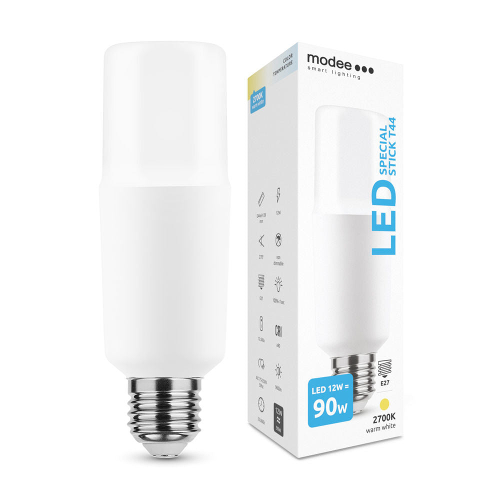 Tsong LED lampe E27 10.5W 3000K varm hvid, IP20, CRI 80, CE RoHS, flimmerfri, 220-240V, 5 års garanti
