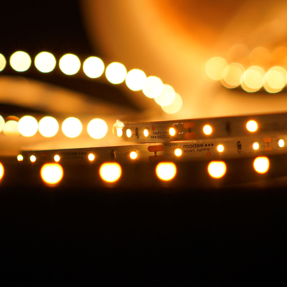 Modee LED strip silikone 12V 4.8W/m 60LED/m 2700K 540 lumen/m CRI 90 IP65 8mm 5m rulle