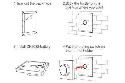 Mi-Light wireless dimmer wall control CCT white 220-240V IP20
