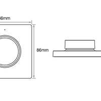 Mi-Light trådløs dæmper vægkontrol CCT hvid 220-240V IP20
