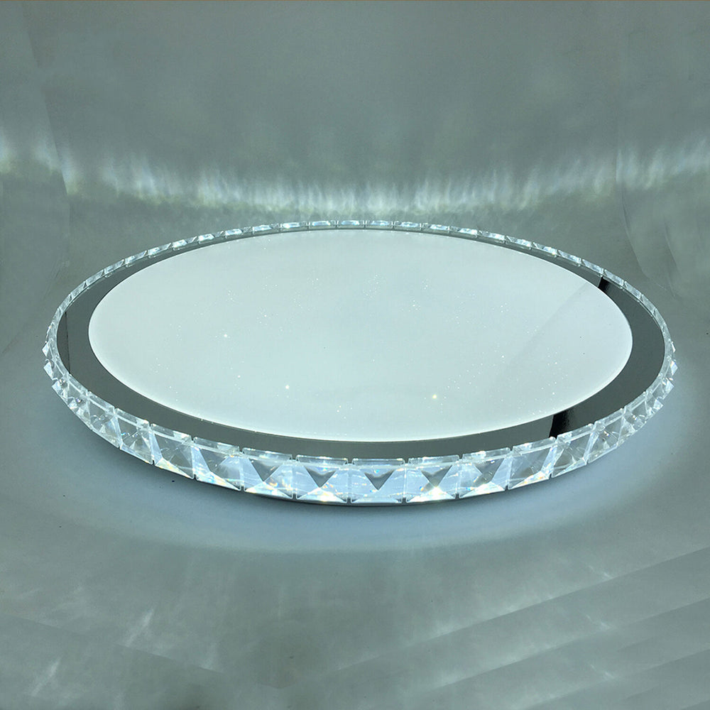 Modee ceiling LED lamp 96W 3CCT dimmable 9120 lumens Ø510mm aluminium-plastic IP20 frosted glass