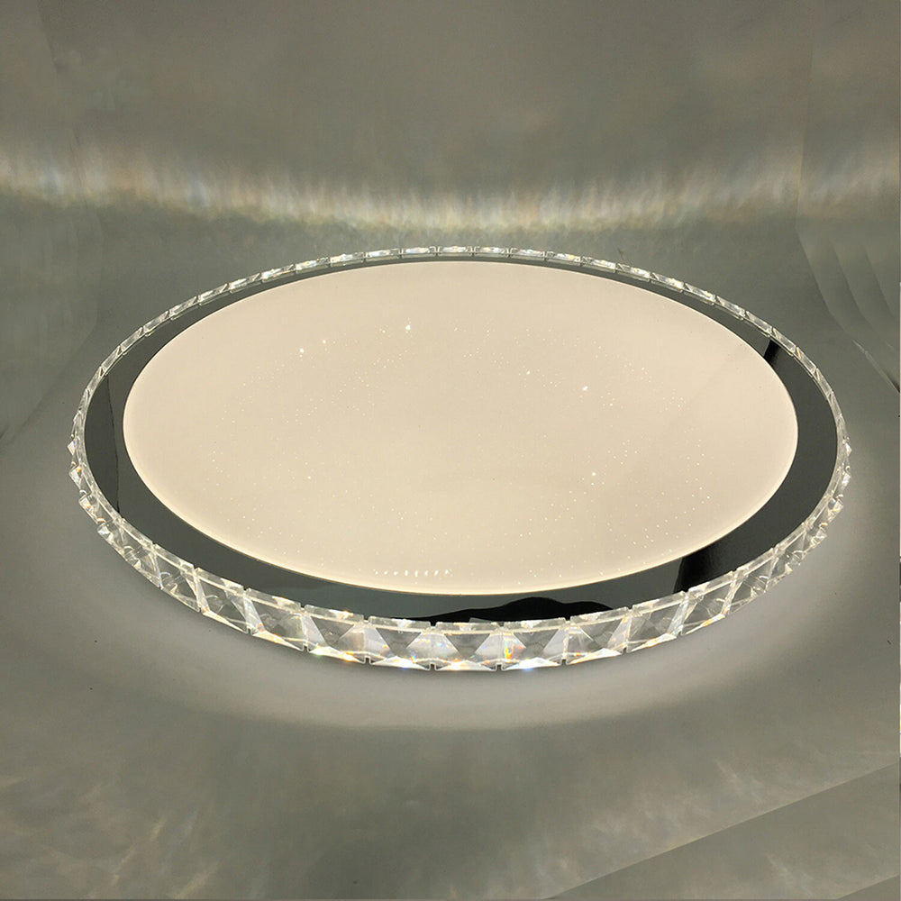 Modee ceiling LED lamp 96W 3CCT dimmable 9120 lumens Ø510mm aluminium-plastic IP20 frosted glass