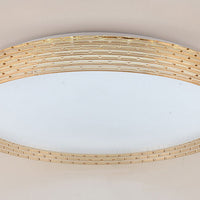 Modee LED Loftlampe 2x48W 3CCT 2700K-6500K 9120 lumen IP20 Ø510x75mm Brun med fjernbetjening