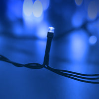 Modee LED julelyskæde 200LED 20m kold hvid 10000K IP44 med adapter til udendørs dekoration