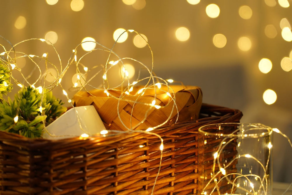 Modee LED Christmas string light 5m 50LED 3000K warm white copper wire battery powered IP20 indoor use