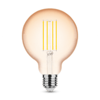 Modee LED Filament Amber Globe G95 4W E27 1800K 360 lumens 320° glass bulb non-dimmable
