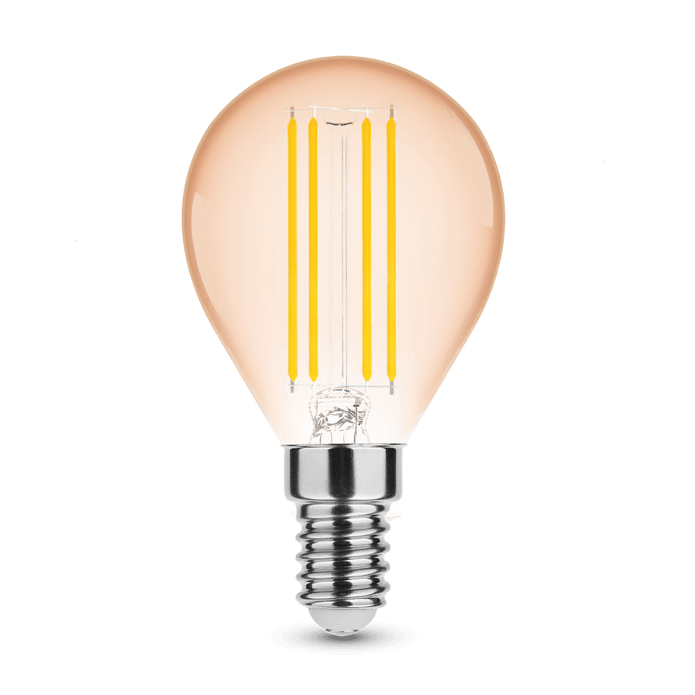 Modee LED Filament Amber Globus Mini G45 4W E14 1800K 300 lumen 320° dæmpbar pære