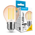 Modee LED Filament Ravfarvet Globe Mini G45 4W E27 1800K 300 lumen 320° dæmpbar IP20