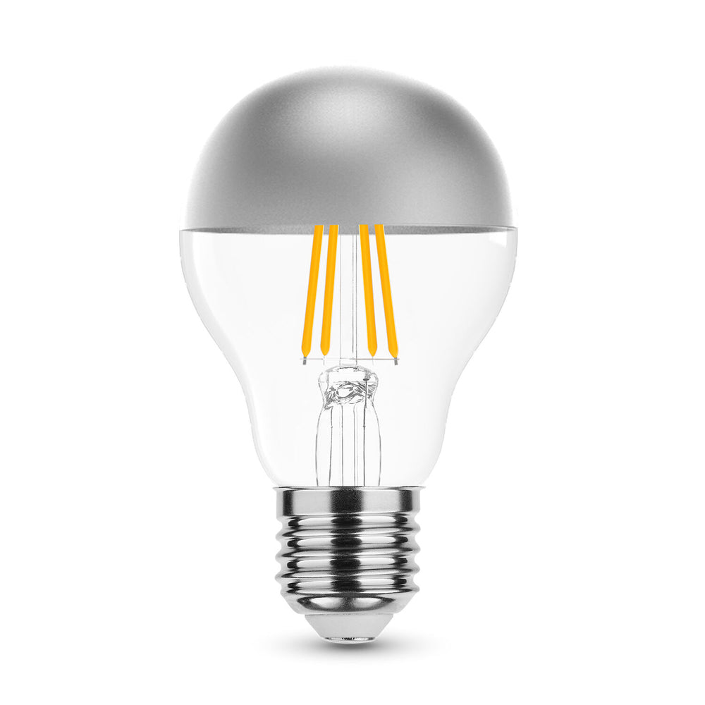 Modee LED Filament Pære A60 E27 4W 2700K 400 lumen 320° Sølvtoppet Glas Ikke-Dæmpbar