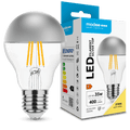 Modee LED Filament Pære A60 E27 4W 2700K 400 lumen 320° Sølvtoppet Glas Ikke-Dæmpbar