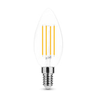 Modee LED Filament Lys C35 7W E14 2700K dæmpbar 360° glas pære 806 lumen CRI 80 IP20
