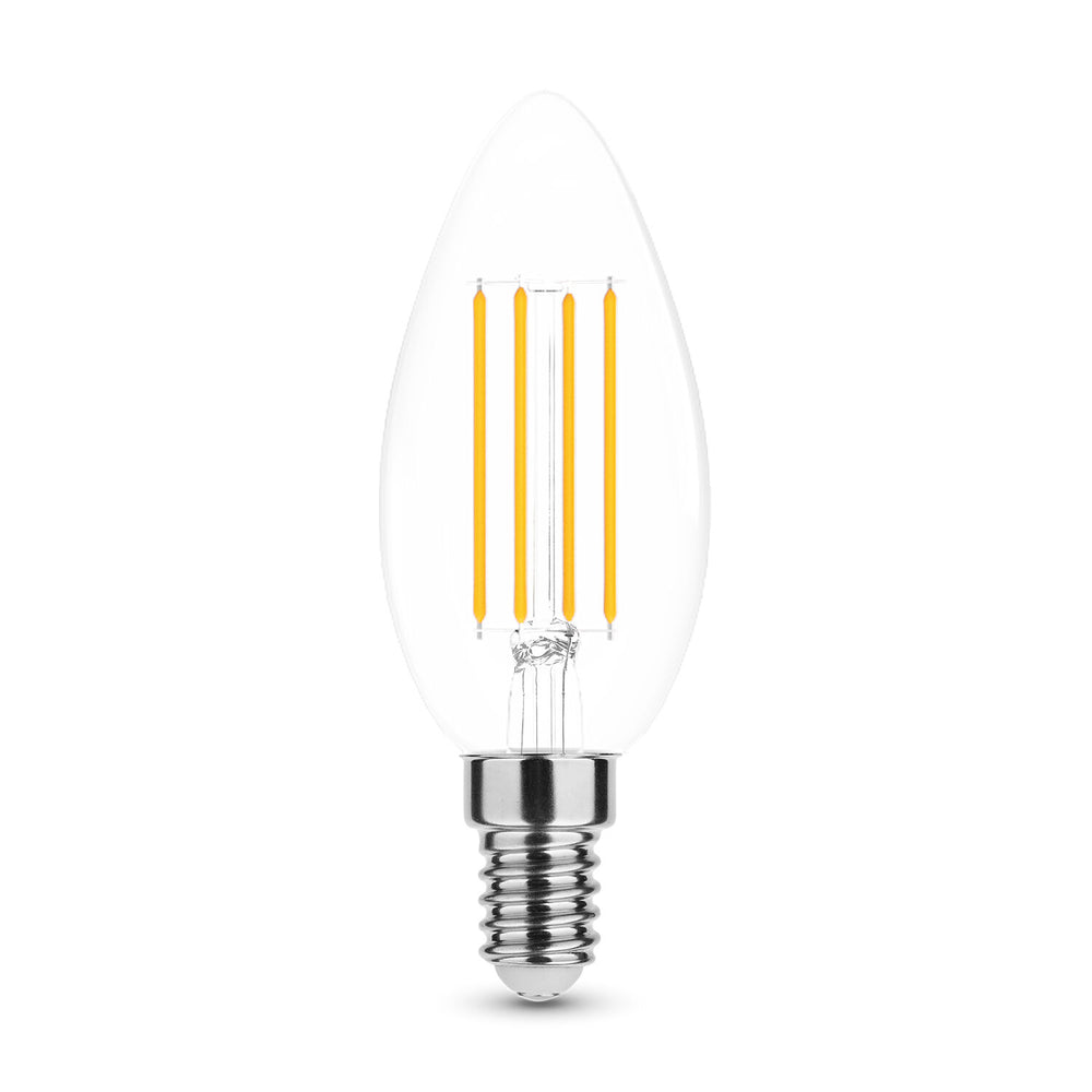 Modee LED Filament Lys C35 7W E14 2700K dæmpbar 360° glas pære 806 lumen CRI 80 IP20